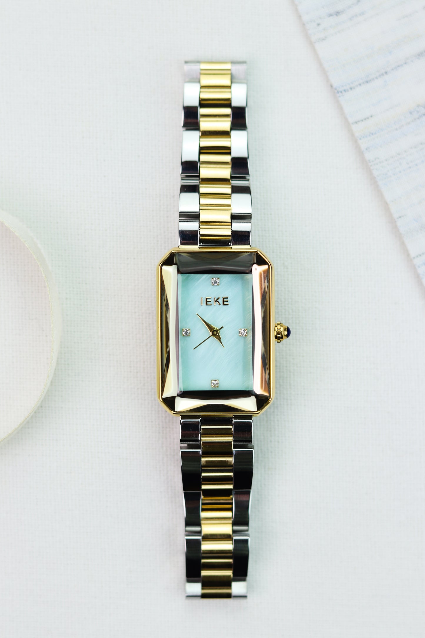 IEKI Stellar Rectangle Two-Tone Women Watch