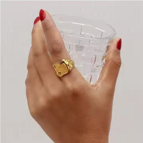 Molten Gold Ring