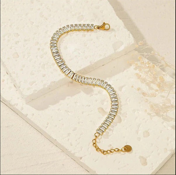 Golden Tennis Bracelet