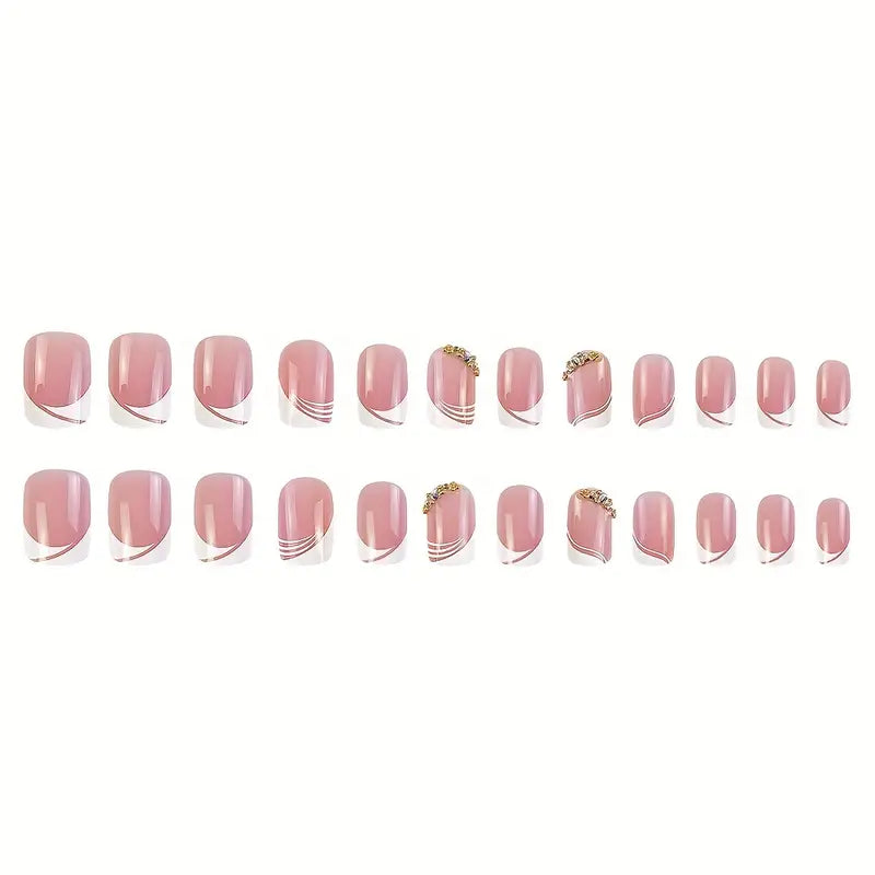 Glam French Nails