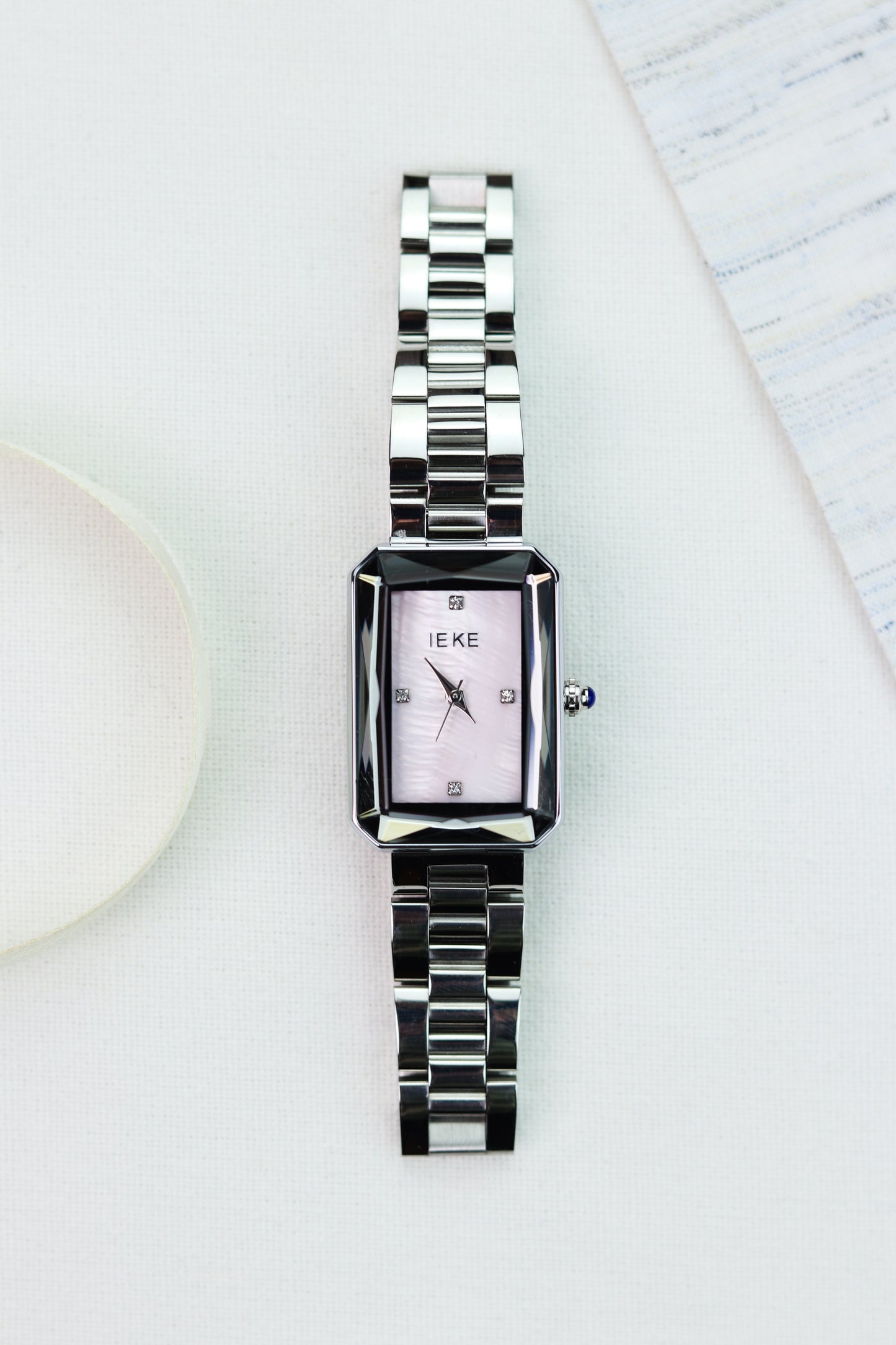 IEKI Silver Sentry White Women Watch
