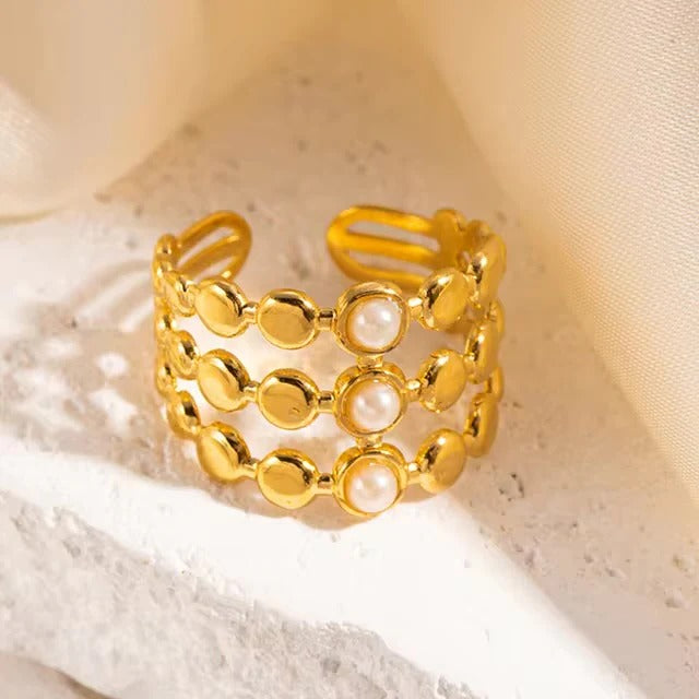 Turkish White Ring (Adjustable)