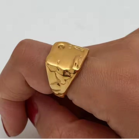 Molten Gold Ring