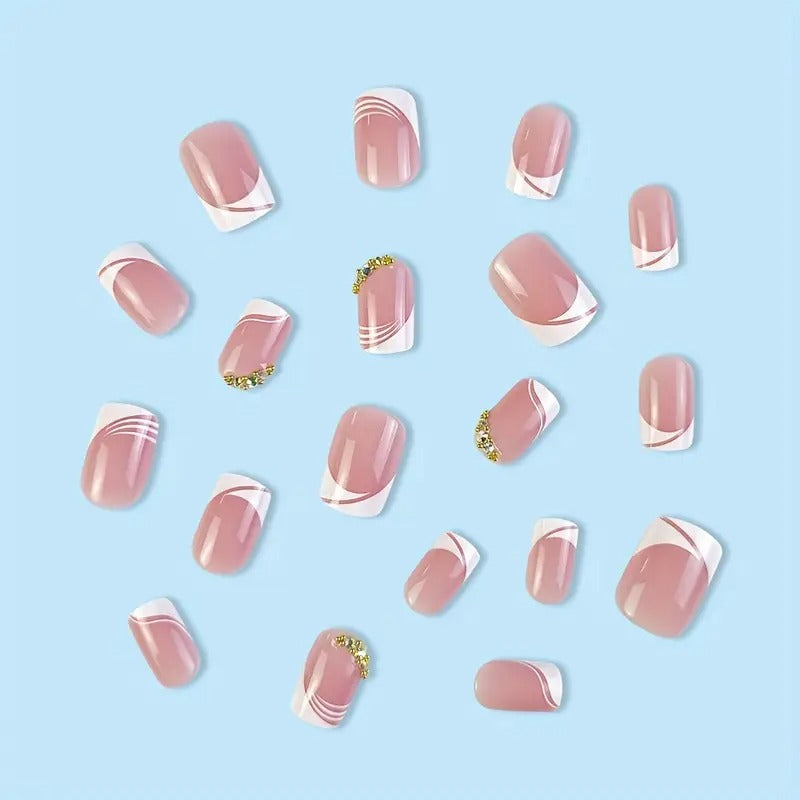 Glam French Nails