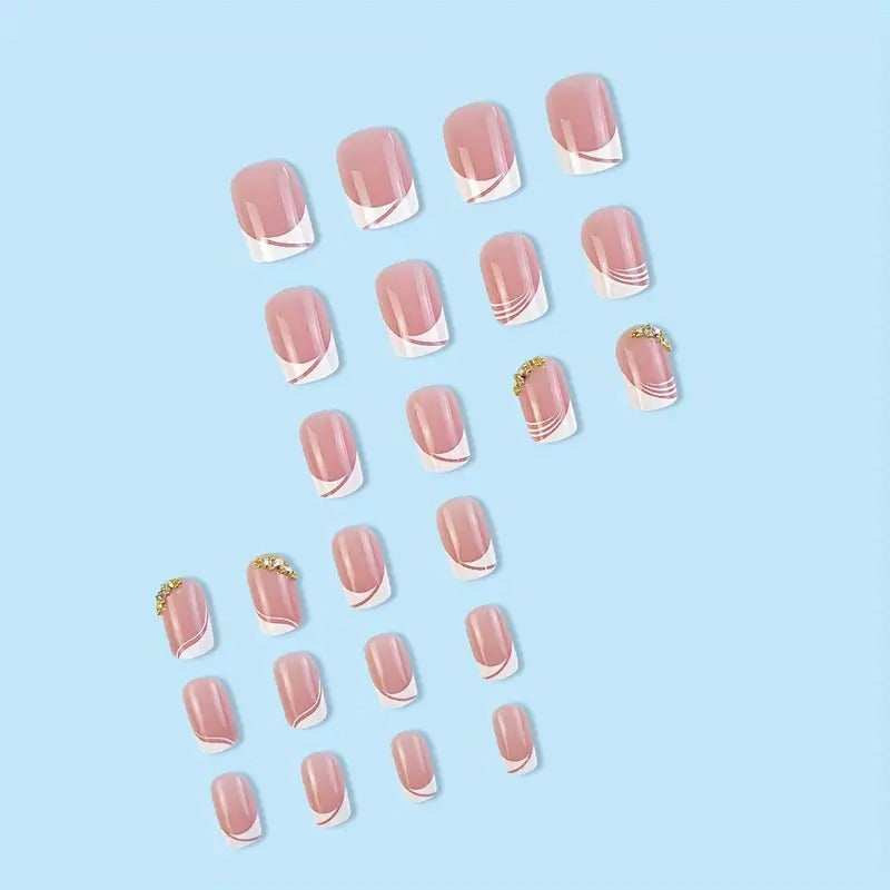 Glam French Nails
