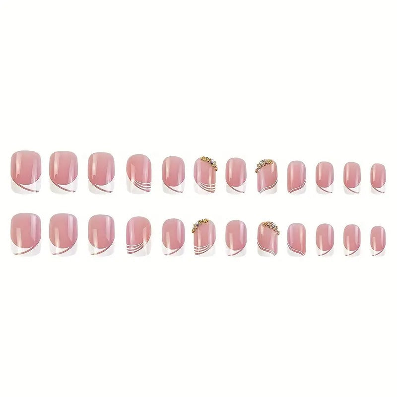 Glam French Nails