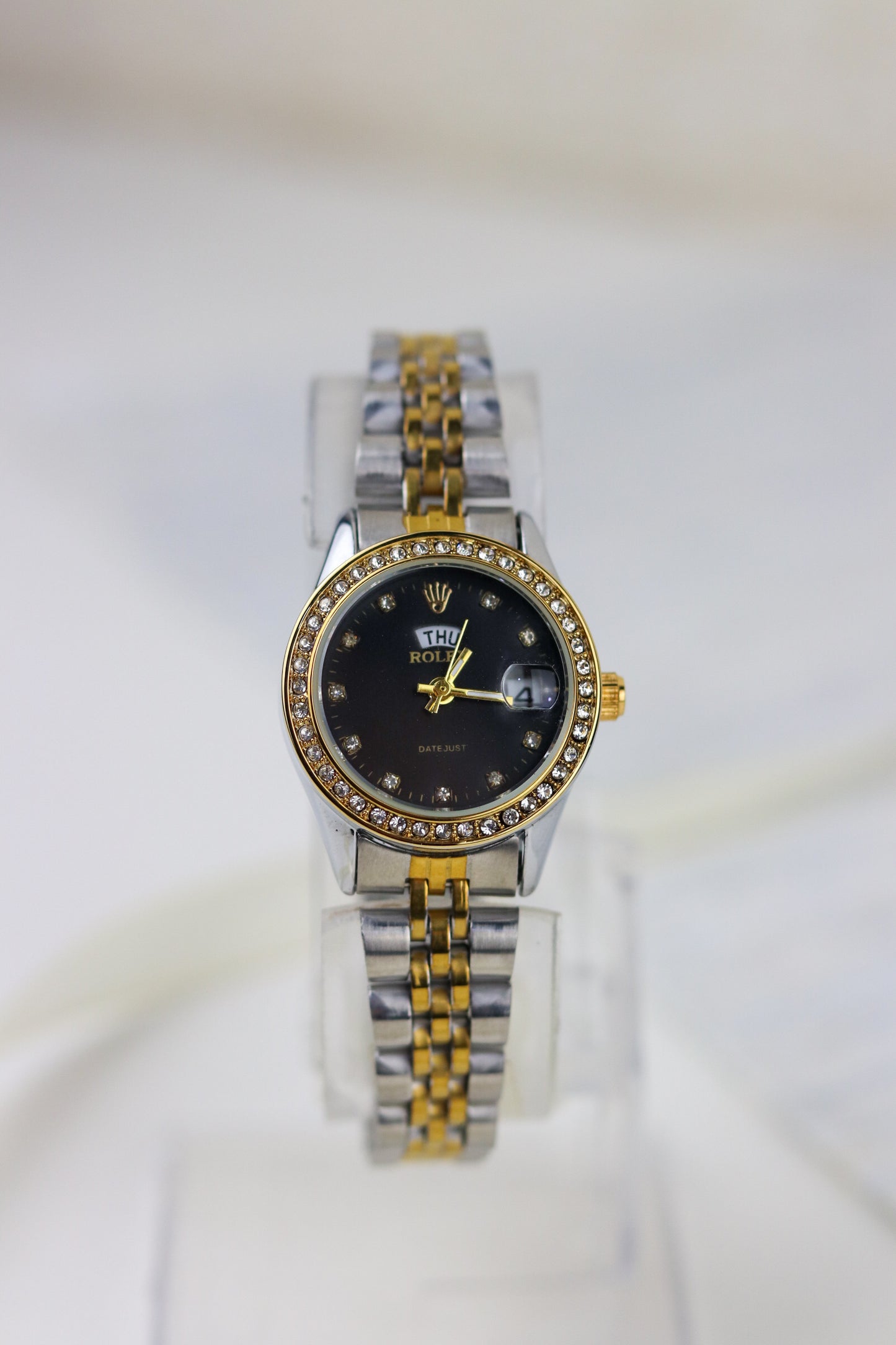 Ro-lex Twotone Timepiece Day-Date Watch