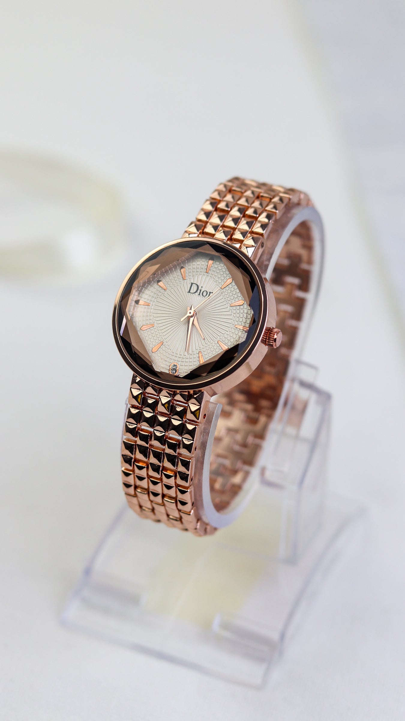 Dior Crystal Bloom Watch Women Watch - Rose Gold