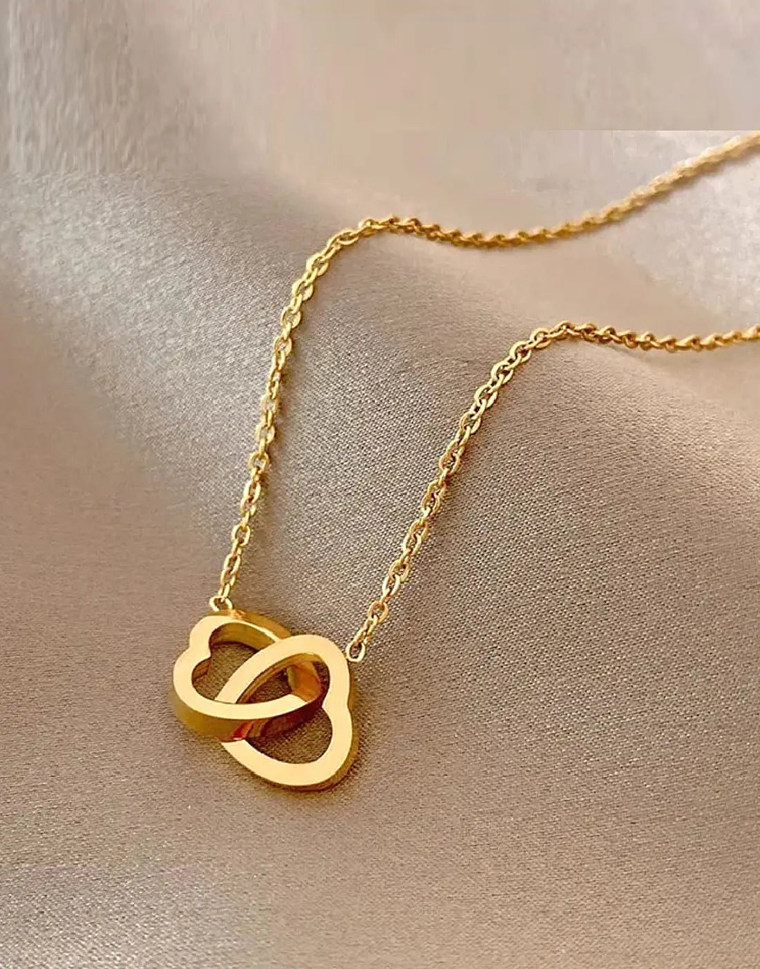 Double Heart Necklace