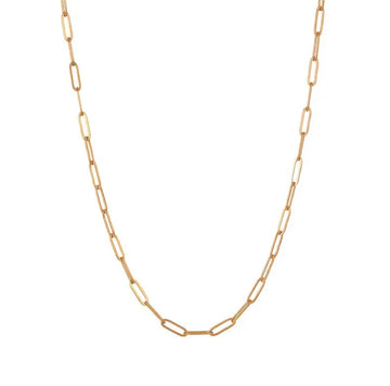 Rectangle Link Chain – Premium 18K Gold Plated Stainless Steel Necklace Pakistan