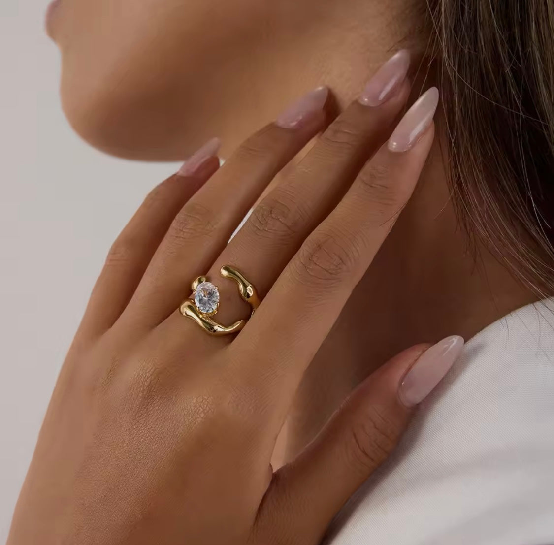 Golden Dew Ring