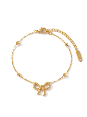 Ribbon Ball Chain Bracelet