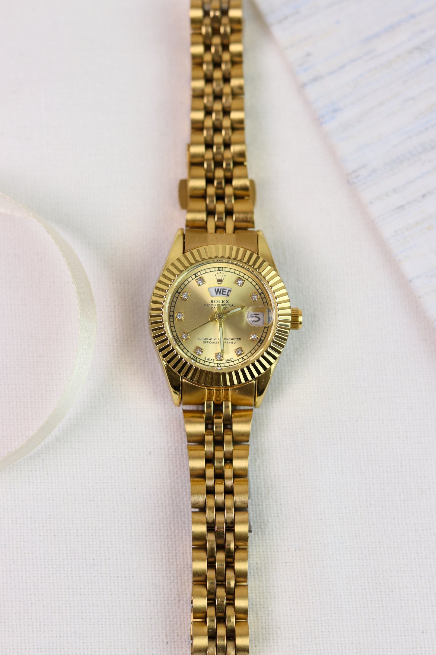 Rol-ex Sunborn Day-Date Women Watch