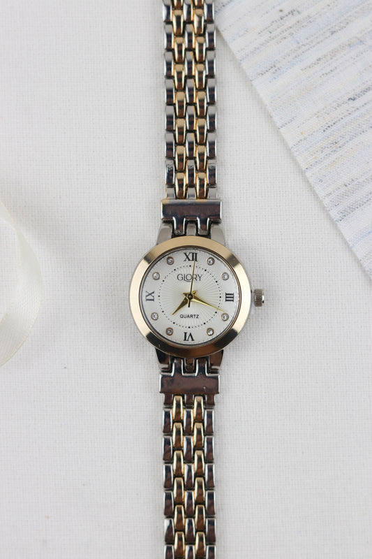Glory Silver & Gold Elegance Watch