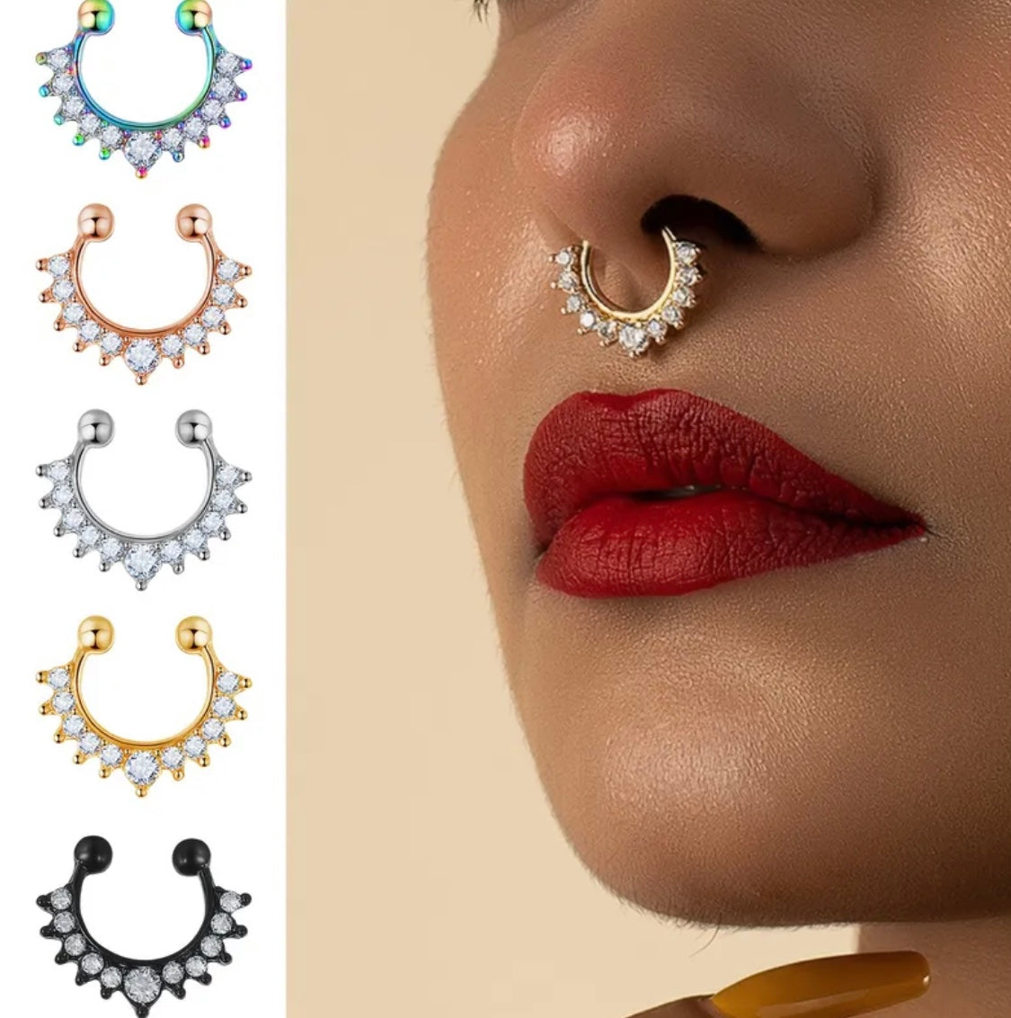 Hoof C-Shaped Nose Ring for Women | Minimalist Nose Jewellery Pakistan