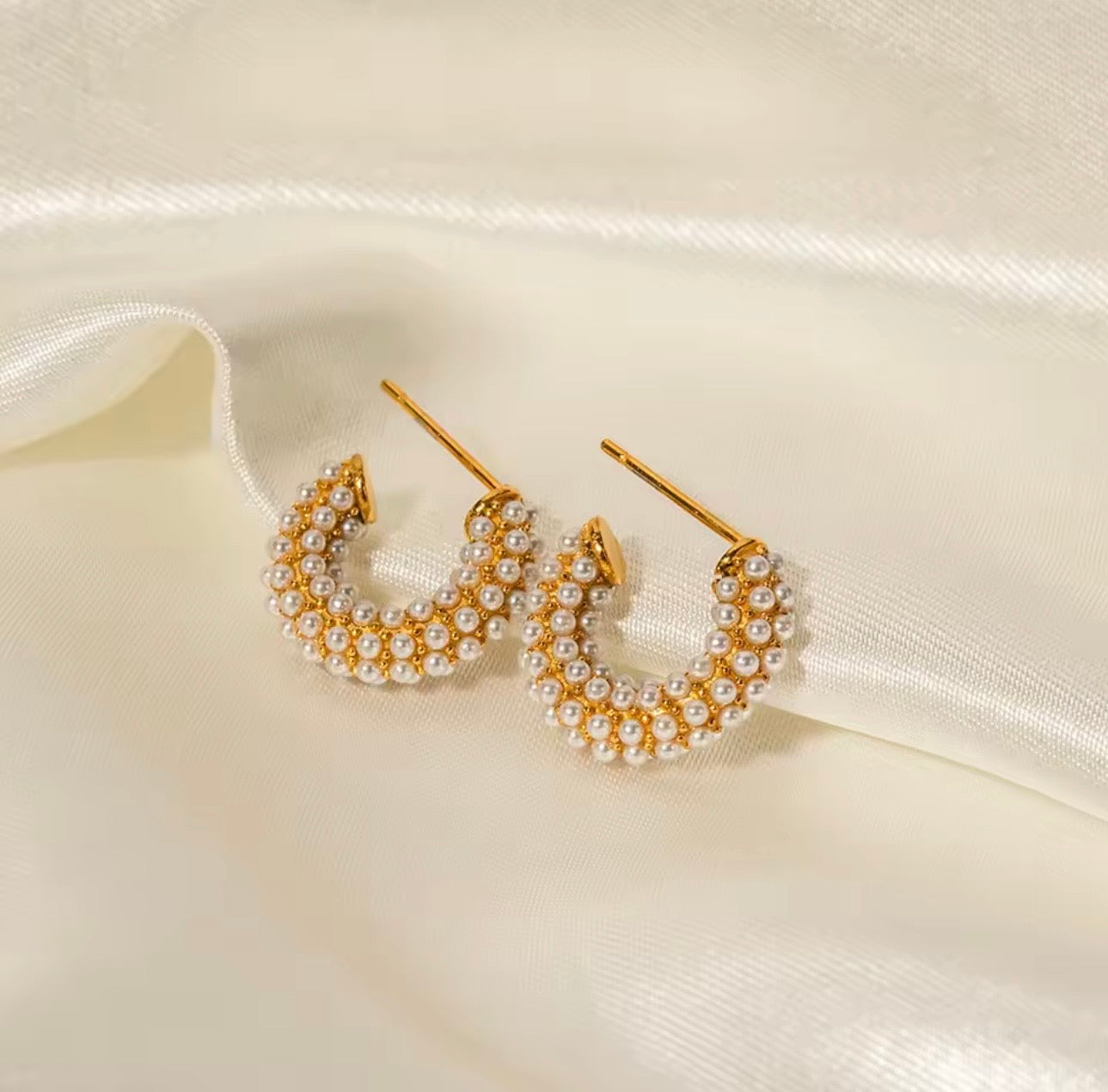 Round Beaded Earrings