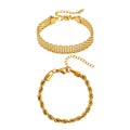 Milas Twisted Bracelet And Rowena Bracelet Stack