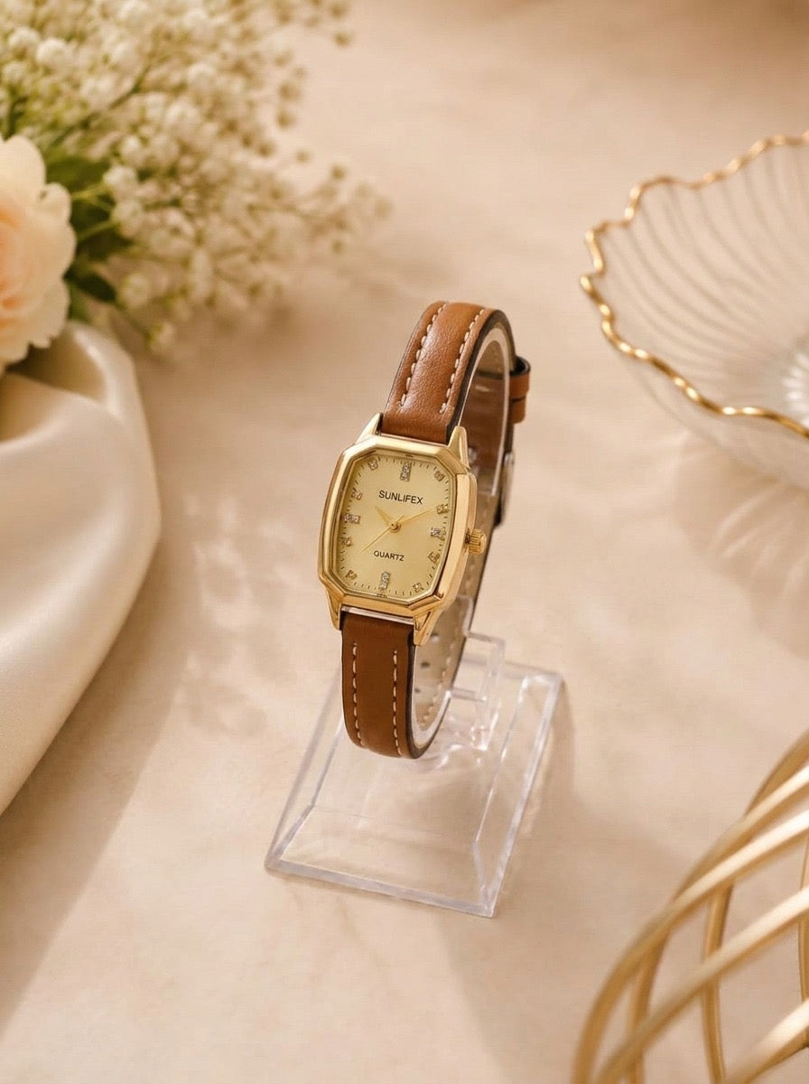 Sunlifex Retro Women Strap Watch