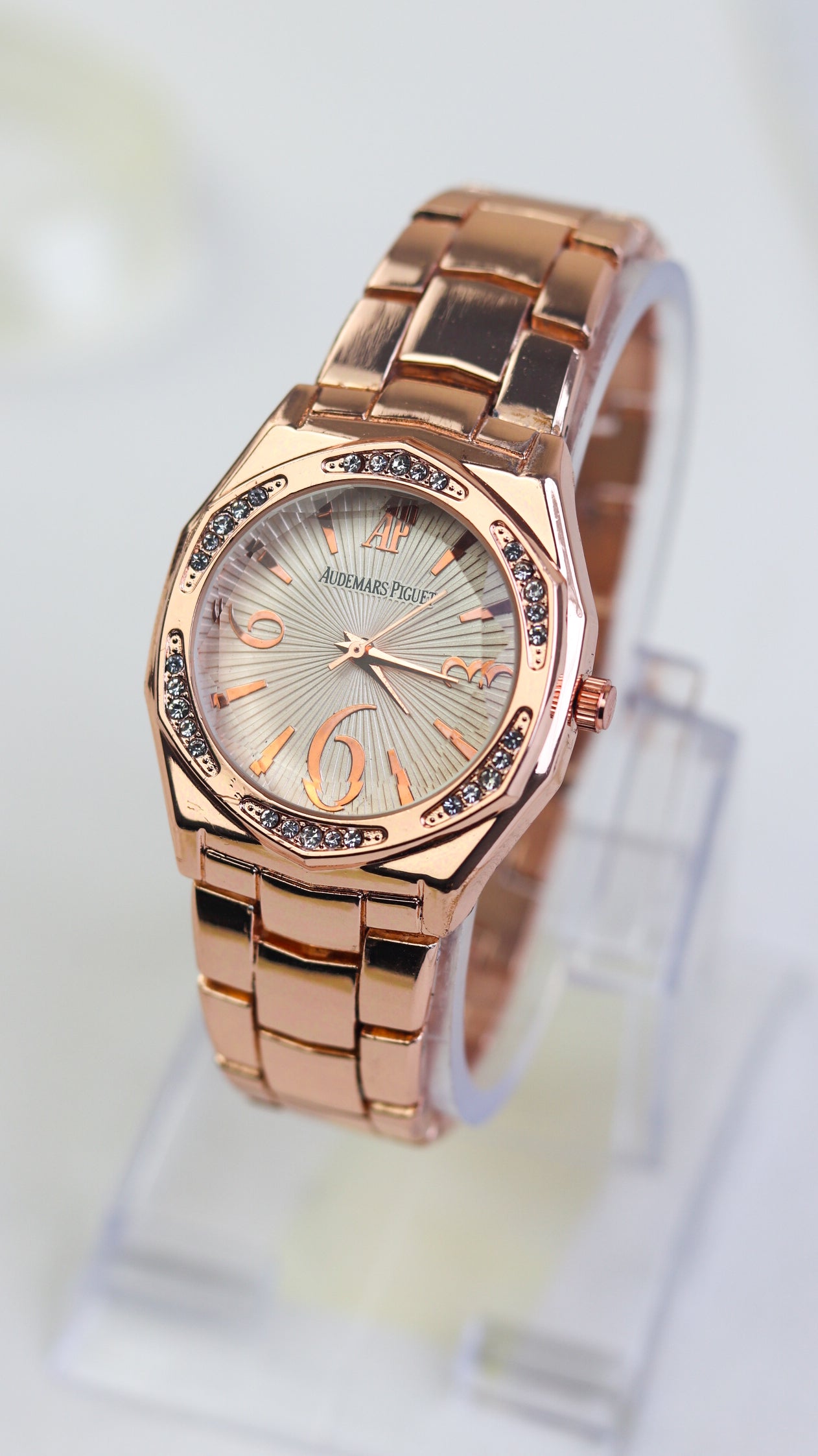AP Golden Glimmer Women Watch - Rose Gold