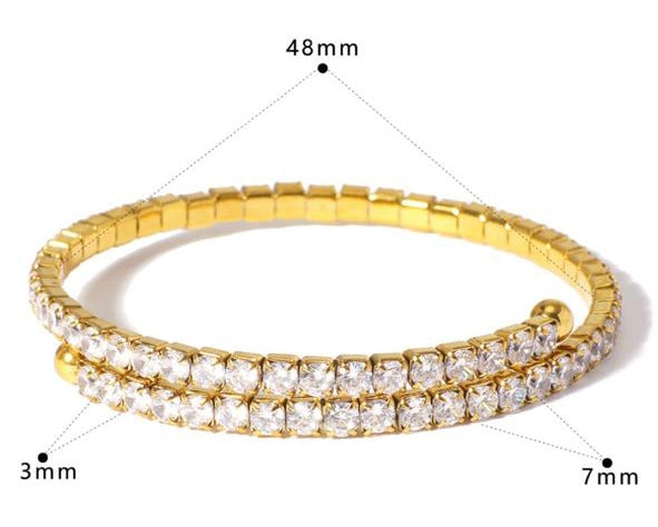 crown round bangle 18K gold plated anti-tarnish stainless steel jewelistic pakistan