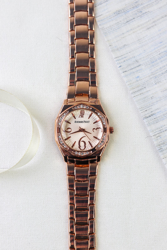 AP Golden Glimmer Women Watch - Rose Gold