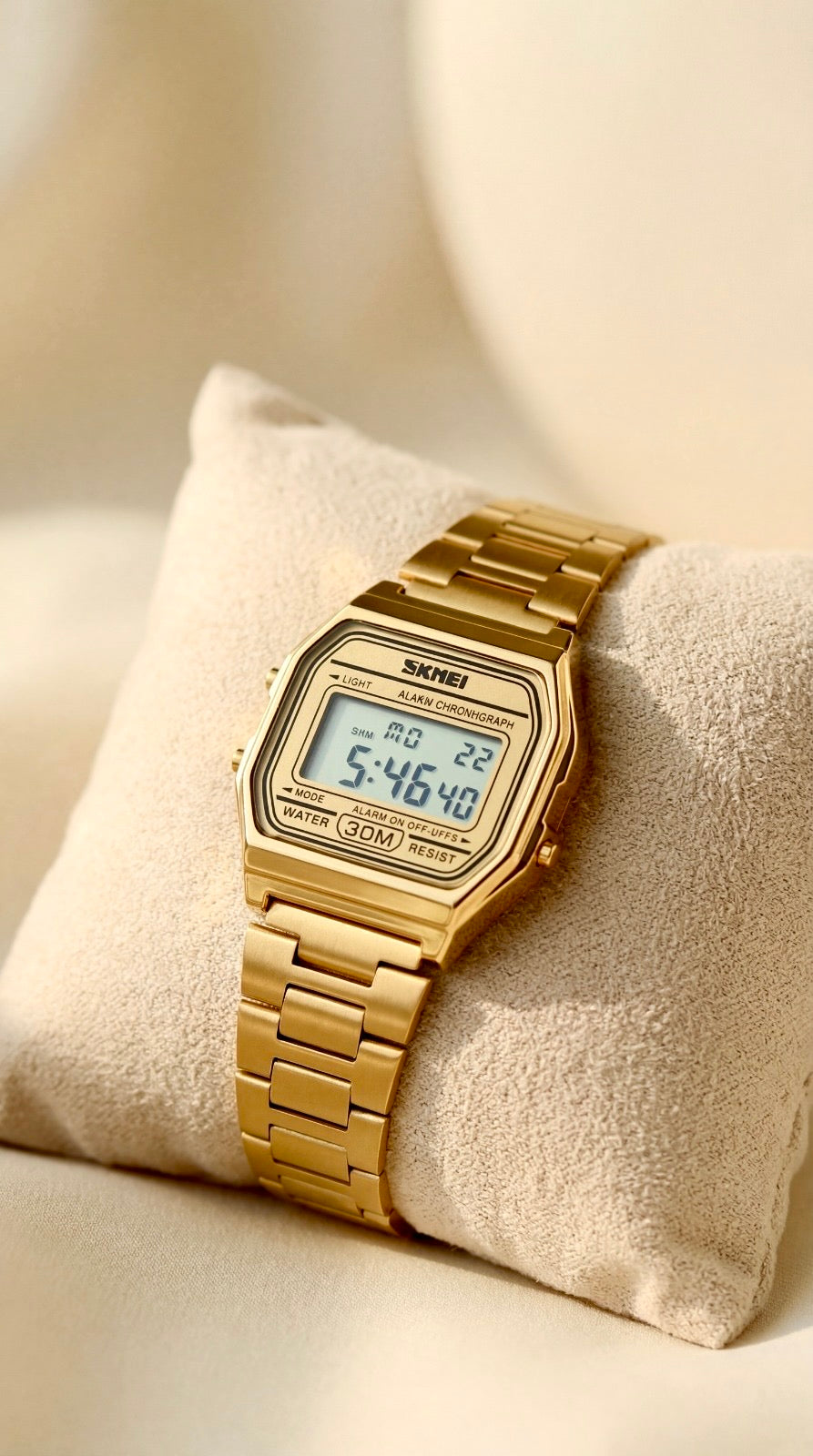 SKMEI Digital Legacy - Golden Watch