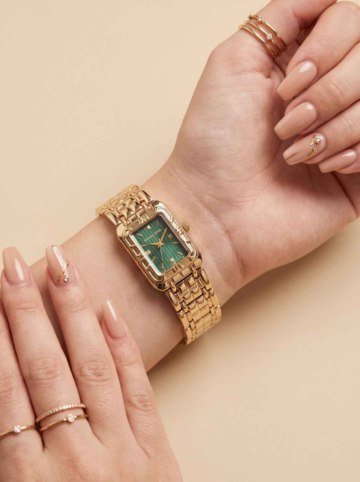 Mk Golden - Green Dial Women Watch
