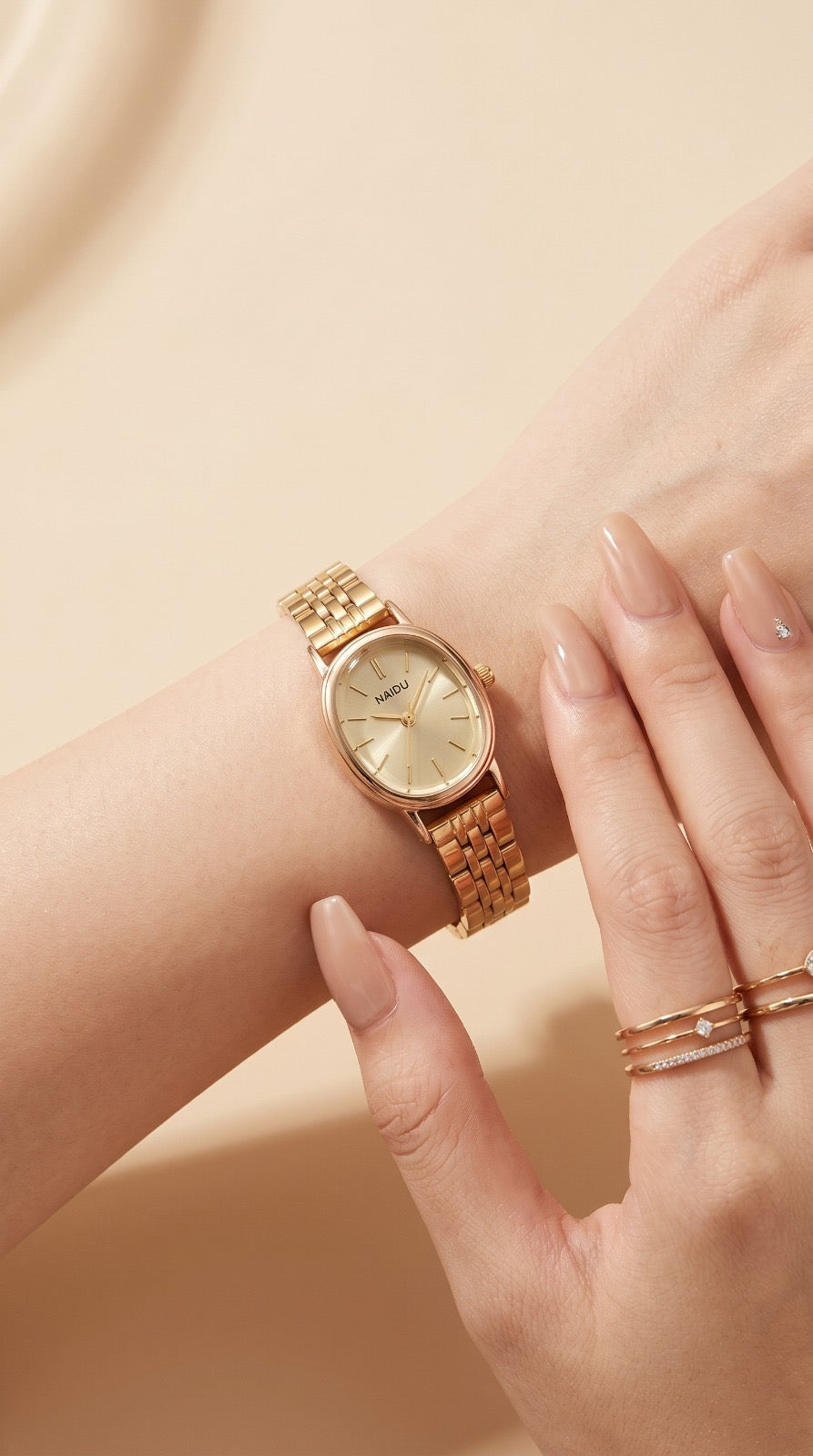 Naidu Classic Oval Women Watch