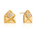 Heartbeat Envelope Earrings