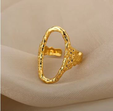 Punk Circle Adjustable Ring