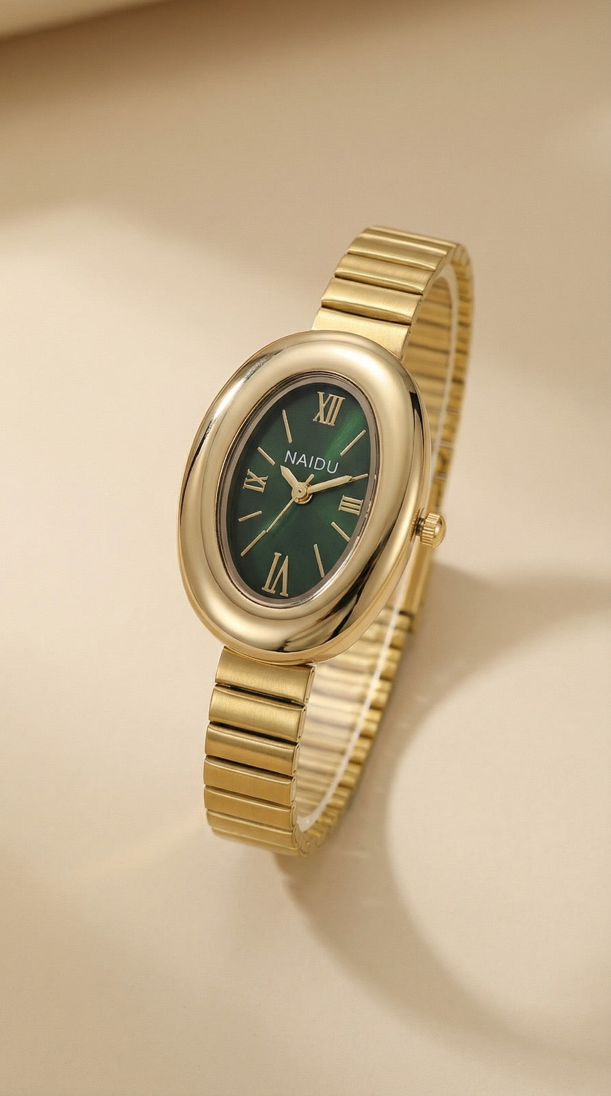 The Classic Naidu Women Watch - Green Dial