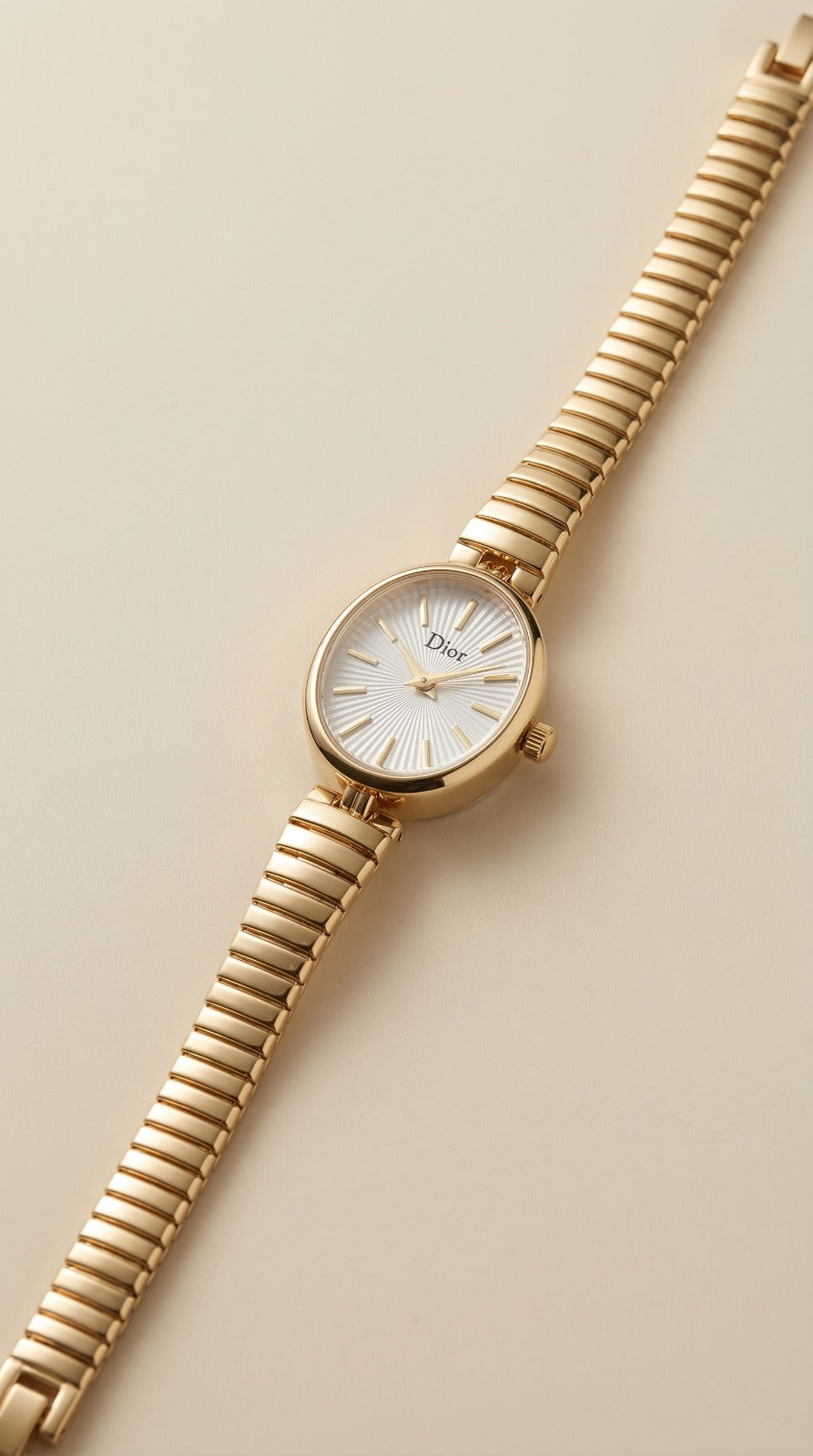 Dior Vintage Square Women Watch - Golden