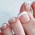 French Toes 24pcs Press-on Nails