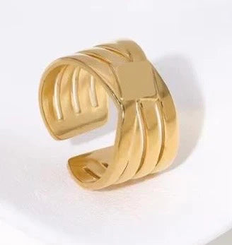 Tidal Swirl Ring (Adjustable)