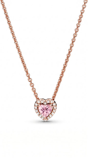 Pink Heart collier Necklace