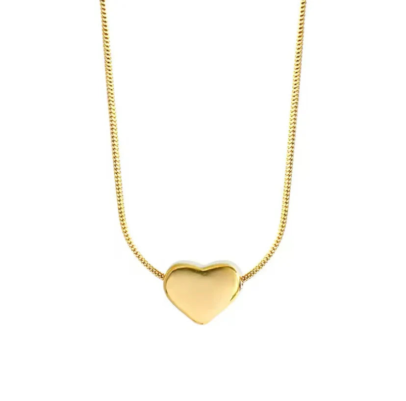 Valentine Golden Heart Necklace