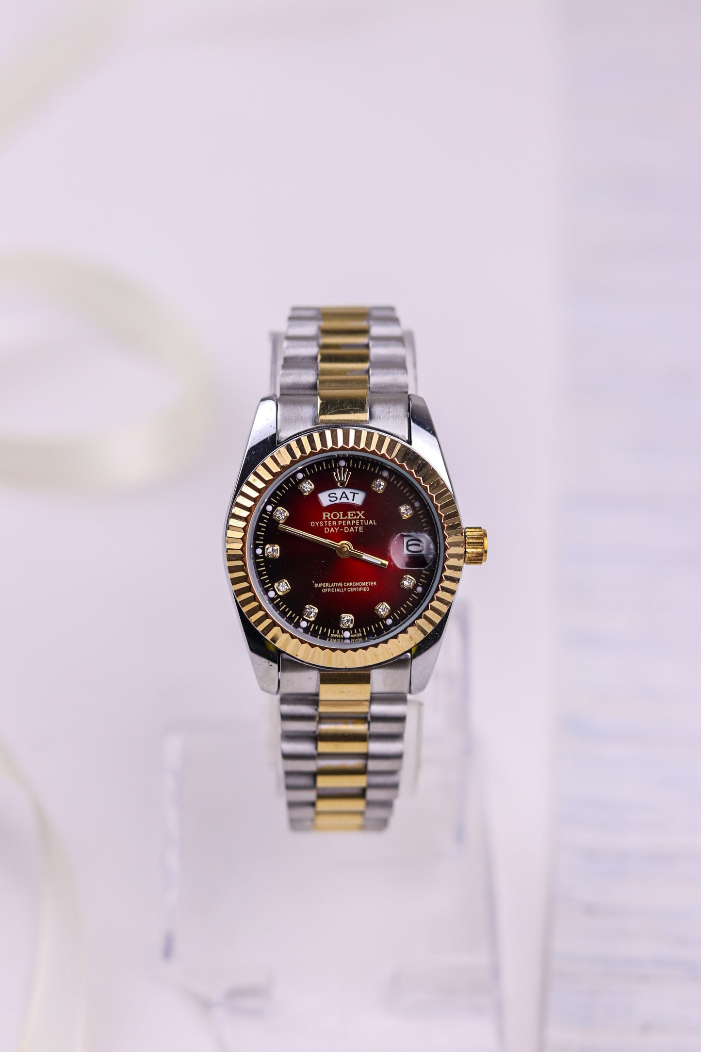 Ro-lex Red Fusion Watch