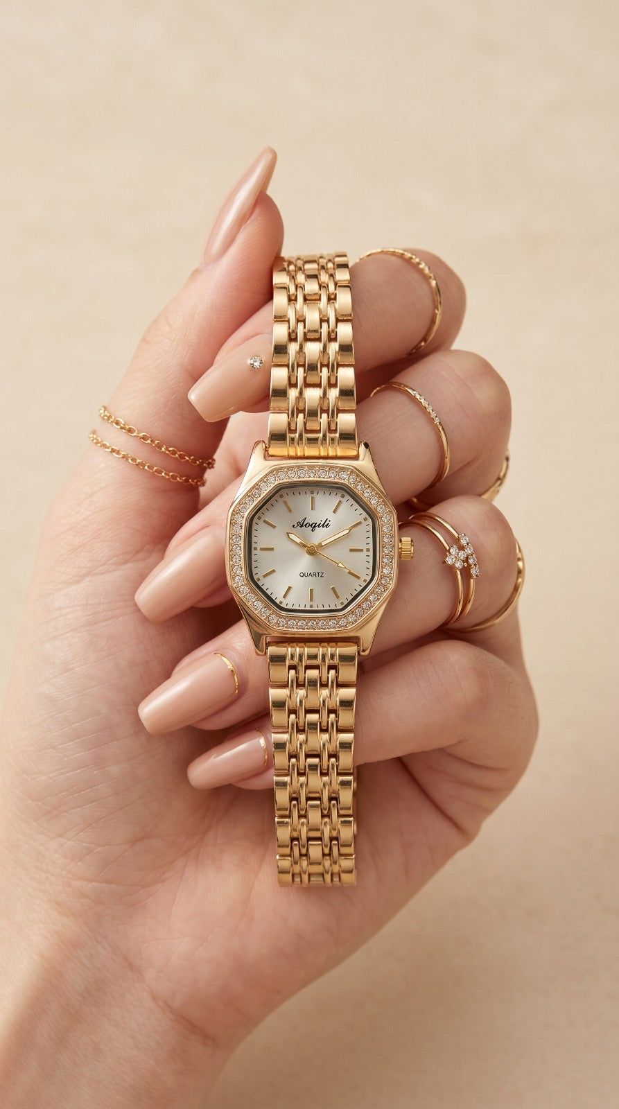 The Golden Octagon Women Watch