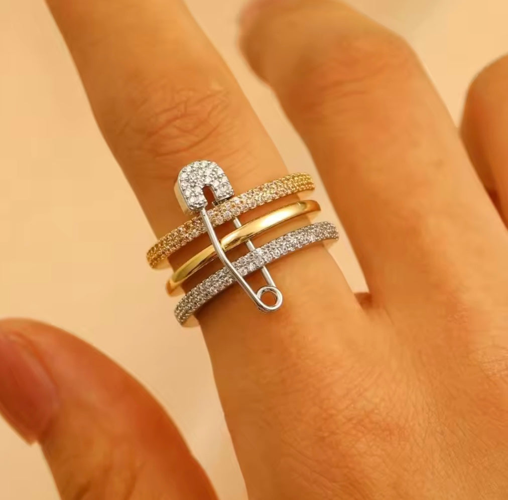 Triple-Layer Two-Tone Ring