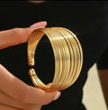 Layered Wire Cuff Bracelet