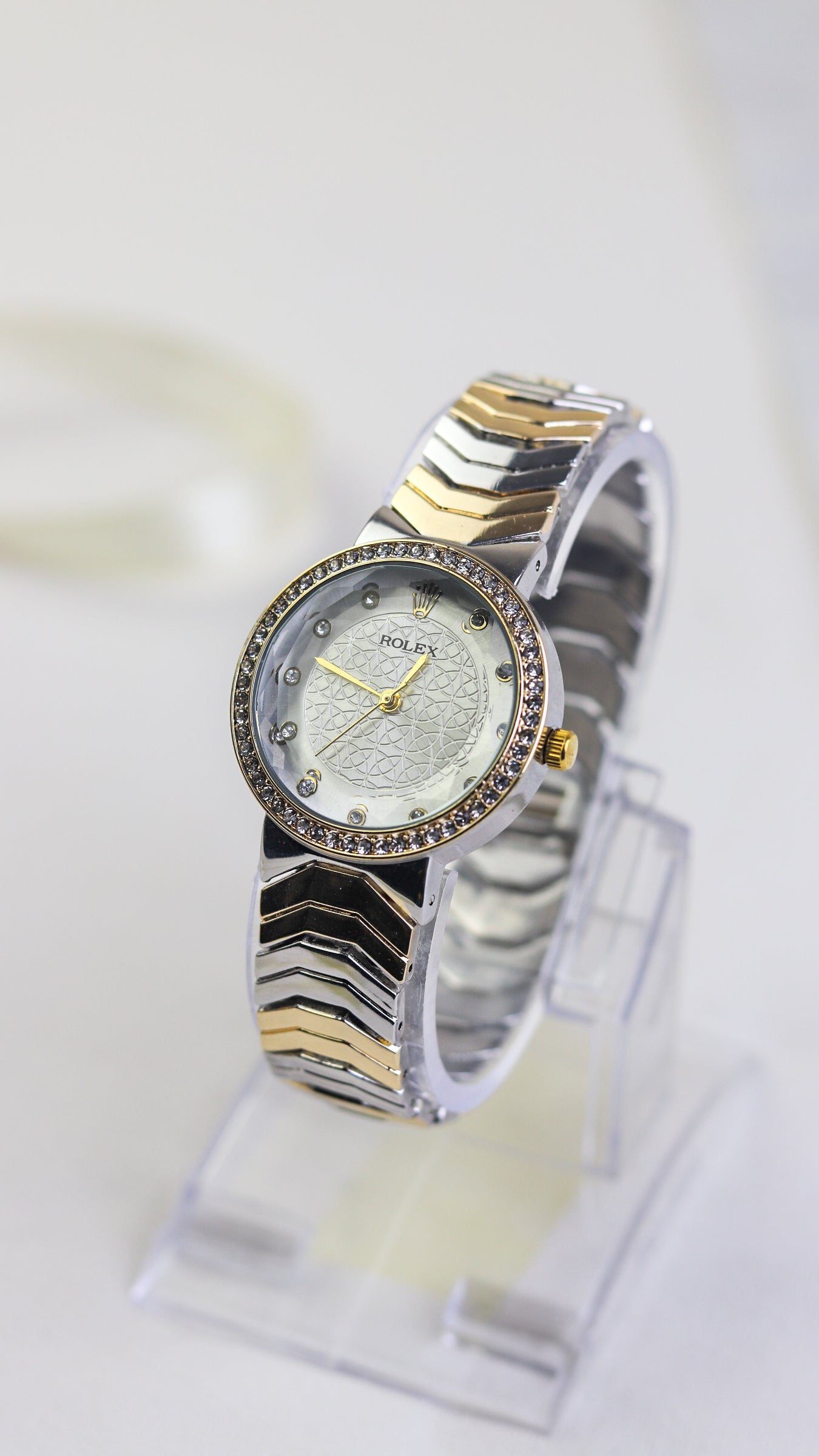 Rol-ex Lumina Women Watch - Golden