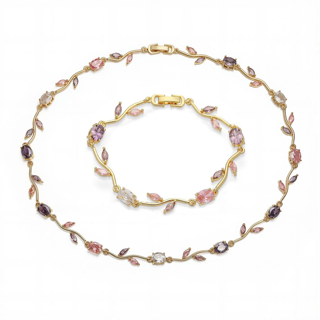 Tulip Floral Vine Golden Set