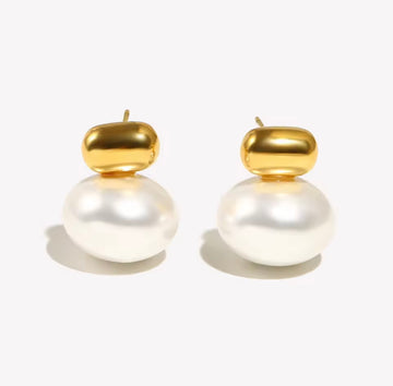 Pearl Drop Stud Earrings for Women | Elegant Pearl Earrings Pakistan