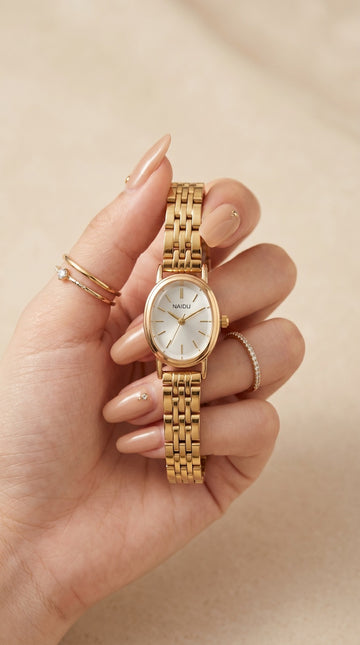 Naidu Aurelia Oval Women Watch | Elegant Oval Dial Watch Pakistan