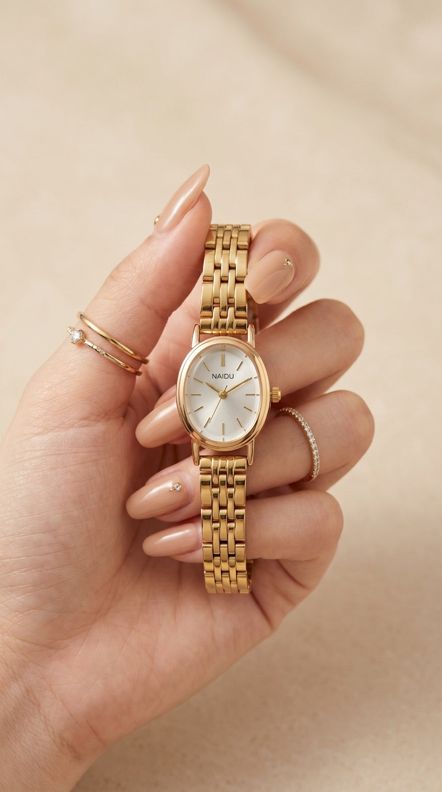Naidu Aurelia Oval Women Watch | Elegant Oval Dial Watch Pakistan