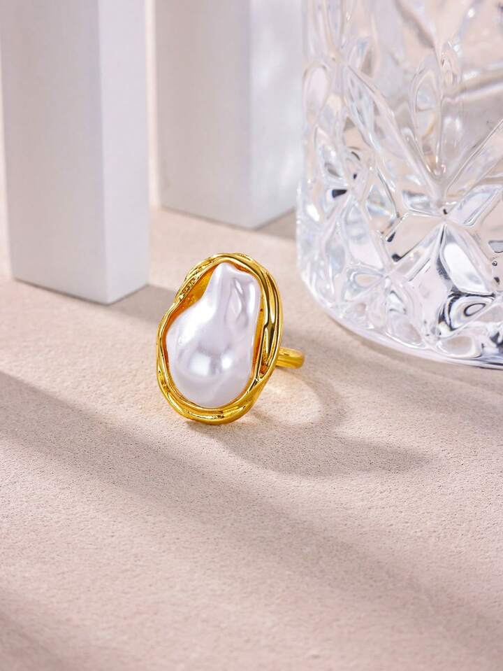 Oralise Molten Pearl Adjustable Ring
