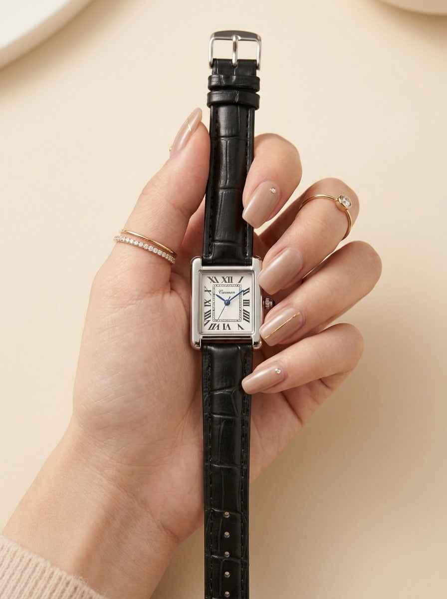 The Heritage Tank Women Strap Watch