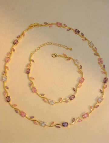 Tulip Floral Vine Golden Set