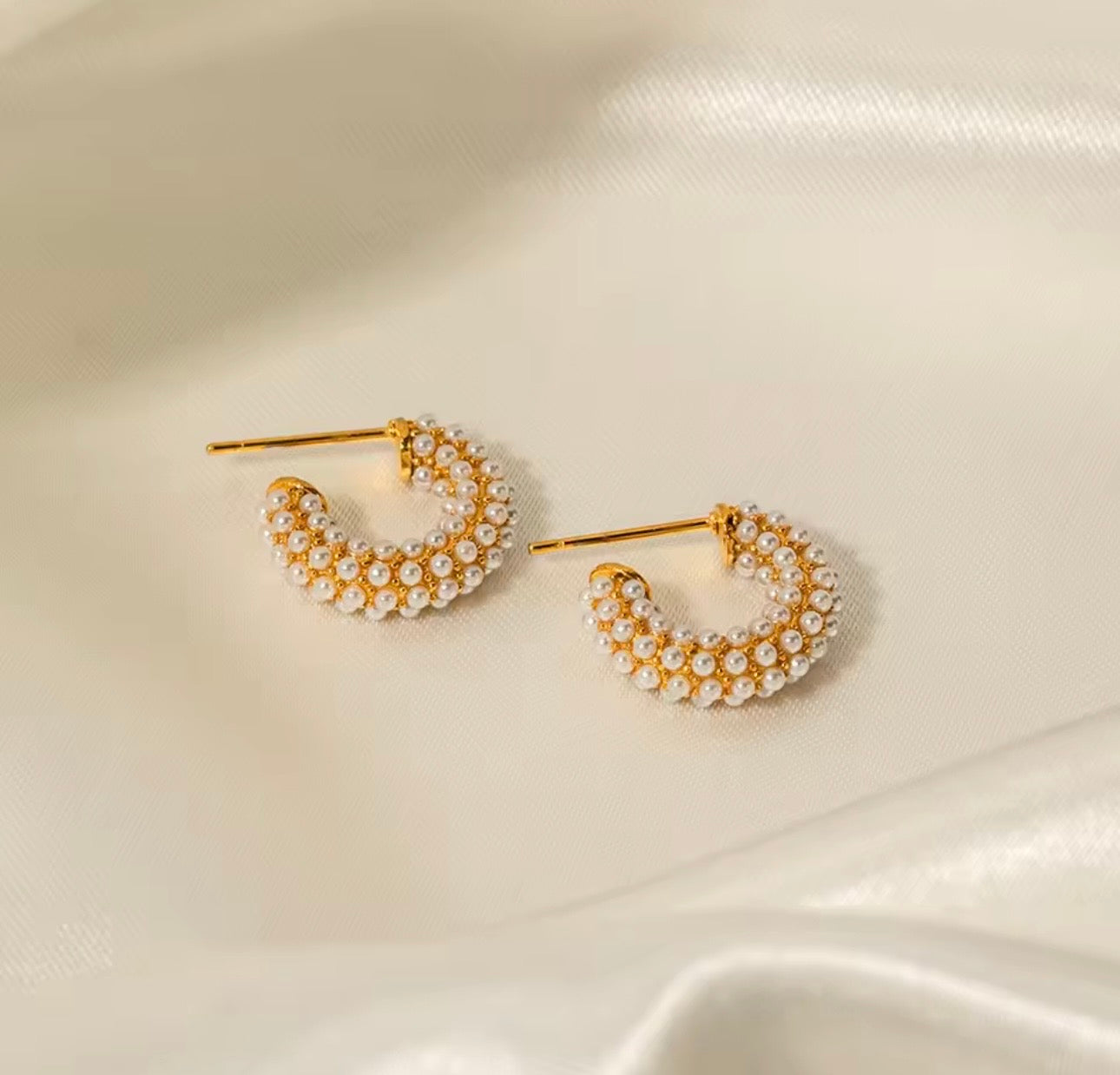 Round Beaded Earrings