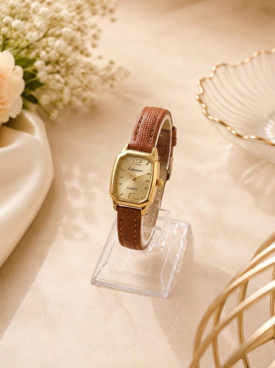 Cabosen Antique Goldline Women’s Strap Watch